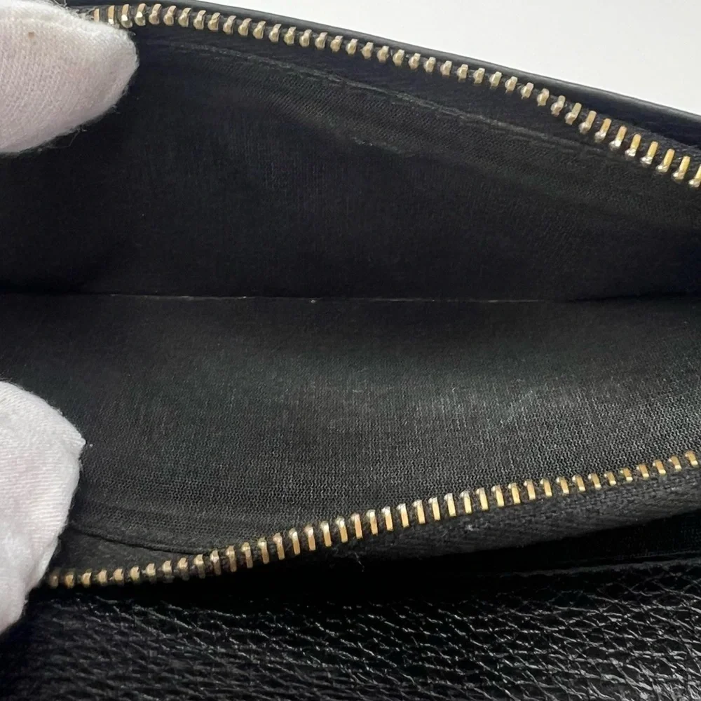 🖤Dior HOMME Black Pebbled Leather Mens Signature Logo Long Wallet RARE!!!! 🖤